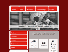 Tablet Screenshot of judo-club-mv.de